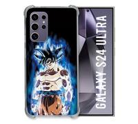 Cokitec - Carcasa Reforzada para Samsung Galaxy S24 Ultra Manga Dragon Ball Sangoku, Color Negro