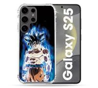 Cokitec - Carcasa Reforzada para Samsung Galaxy S25, diseño de Dragon Ball Sangoku, Color Negro