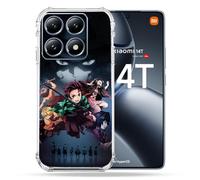 Cokitec - Carcasa Reforzada para Xiaomi 14T, Manga Demon Slayer, Color Negro
