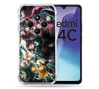 Cokitec - Carcasa Reforzada para Xiaomi Redmi 14C 4G Manga Demon Slayer Group