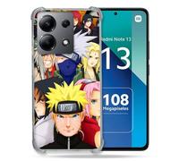 Cokitec - Carcasa Reforzada para Xiaomi Redmi Note 13 4G Manga Naruto Team