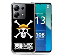 Cokitec - Carcasa Reforzada para Xiaomi Redmi Note 13 4G Manga One Piece Cabeza de Muerte