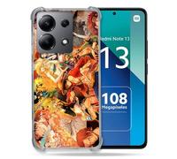 Cokitec - Carcasa Reforzada para Xiaomi Redmi Note 13 4G Manga One Piece Nakama