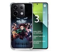 Cokitec - Carcasa Reforzada para Xiaomi Redmi Note 13 Pro 5G, Manga Demon Slayer, Color Negro
