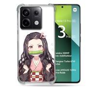 Cokitec - Carcasa Reforzada para Xiaomi Redmi Note 13 Pro 5G Manga Demon Slayer Nezuko