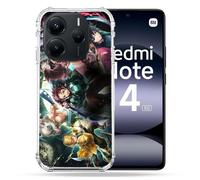 Cokitec - Carcasa Reforzada para Xiaomi Redmi Note 14 5G, Manga Demon Slayer Group