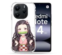 Cokitec - Carcasa Reforzada para Xiaomi Redmi Note 14 5G Manga Demon Slayer Nezuko