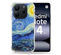 Cokitec - Carcasa Reforzada para Xiaomi Redmi Note 14 5G, Pintura de Noche Estrellada