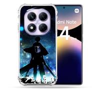 Cokitec - Carcasa Reforzada para Xiaomi Redmi Note 14 Pro 4G Manga Ataque Titanes Levi