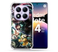 Cokitec - Carcasa Reforzada para Xiaomi Redmi Note 14 Pro 5G Manga Demon Slayer Group