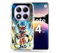 Cokitec - Carcasa Reforzada para Xiaomi Redmi Note 14 Pro 5G Manga Dragon Ball Sangoku (Color Blanco