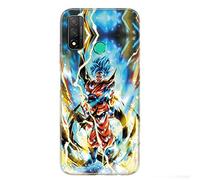 Cokitec Funda para Huawei P Smart (2020) Manga Dragon Ball Sangoku Blanco
