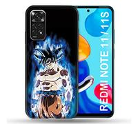 Cokitec Funda para Xiaomi Redmi Note 11 / 11S Manga Dragon Ball Sangoku Negro