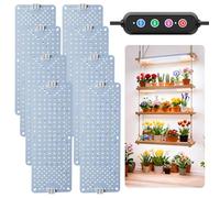 COKOLILA 8Pack Lámparas LED para Plantas,1536 LEDs Luces de Crecimiento para Plantas, Luz Crecimiento Plantas Interior Full Spectrum con Temporizador 4/8/12H para Cultivo, Vegetación y Floración