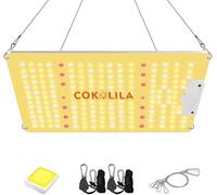COKOLILA LZB1000 Lámpara de Cultivo LED, Espectro Completo Regulable 222 LED SMD con Luz IR para Plantas de Interior, Ideal para Tienda de Cultivo 90x90cm, Vegetación y Floración