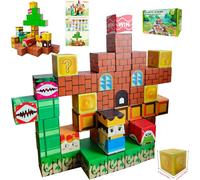 Cokomono Bloques de construcción magnéticos, construcción del mundo del imán de la mina, 48 piezas de juguete de construcción magnética para niños a partir de 3 años, Montessori juguetes creativos