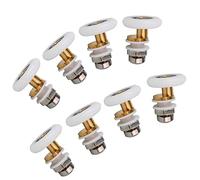 Cokritsm 8pcs Ruedas Mampara Ducha 27mm - Polea y Rodillos Para Puertas De Ducha - Rodamientos Para Puerta Corredera De Cristal BañO
