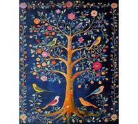 COKYIS 5D Kit de Pintura de Diamante Árbol de la vida Bricolaje Punto de Cruz Bordado Diamond Art Painting Kits, para Adultos Niños Decoración Pared Hogar(40 * 50cm)