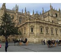 COKYIS 5D Kit de Pintura de Diamante catedral de sevilla Bricolaje Punto de Cruz Bordado Diamond Art Painting Kits, para Adultos Niños Decoración Pared Hogar(40 * 50cm)