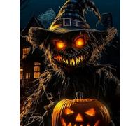 COKYIS 5D Kit de Pintura de Diamante Figuras terroríficas de Halloween Bricolaje Punto de Cruz Bordado Diamond Art Painting Kits, para Adultos Niños Decoración Pared Hogar(40 * 50cm)