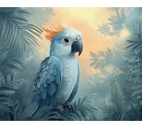 COKYIS 5D Kit de Pintura de Diamante Loro Bricolaje Punto de Cruz Bordado Diamond Art Painting Kits, para Adultos Niños Decoración Pared Hogar(40 * 50cm)