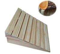 COKYIS Rampas De Umbral para Puerta/escalones, Rampas De Madera Antideslizante, Rampas De Silla De Ruedas 7-15 Cm Alto, Rampas De Bordillo Ligero Portátil (Size : 31 * 30 * 11cm)