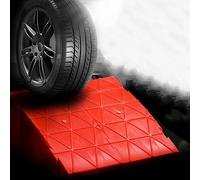 COKYIS Rampas Roja De Plástico para Silla De Ruedas, 12/14/16/18 Cm De Altura, Rampa De Umbral para Coche, Rampas De Bordillo Portátil para Pasos Escalon (Size : 12x30x18cm/4.7x11.8x7in)