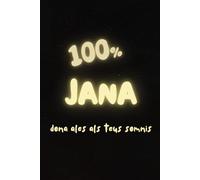 Col·lecció: rosa de sucre. Llibreta A5 de 100 pàgines. Quadern de notes de ratlles. Tapa tova. Llibreta amb nom: JANA: Coberta de la llibreta amb el ... rosa de sucre (llibretes de ratlles))