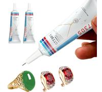 Cola Blanca Manualidades,Pegamento para Joyas,2pcs Pegamento Instantáneo Extra Fuerte,Cola Transparente,Pegamento Extrafuerte,Unión de Precisión para Arte, Joyería, Bricolaje
