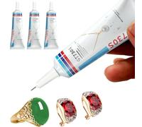 Cola Blanca Manualidades,Pegamento para Joyas,Pegamento Instantáneo Extra Fuerte,Cola Transparente,Pegamento Extrafuerte,Unión de Precisión para Arte, Joyería, Bricolaje (3, GT730S-30ml*3pcs)