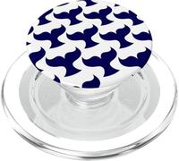 Cola de Ballena Playa Náutica Azul Blanco Océano PopSockets PopGrip para MagSafe