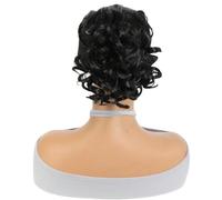 Cola De Caballo Con Cordón Rizado De 8 Pulgadas For Mujer, Extensión De Cola De Caballo Corta De 80 G, Postizo Sintético For Uso Diario Easy Installation and Removal(Black)