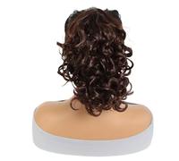 Cola De Caballo Con Cordón Rizado De 8 Pulgadas For Mujer, Extensión De Cola De Caballo Corta De 80 G, Postizo Sintético For Uso Diario Easy Installation and Removal(Light wine red)