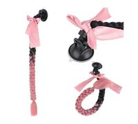 Cola De Caballo Extensión de cabello trenzado for casco, coleta de pelo sintético for motocicleta, cola de caballo de 20 pulgadas de largo, Color degradado, Accesorios for el cabello trenzado for casc