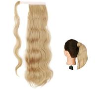 Cola de Caballo Extensión de cola de caballo ondulada de 24 pulgadas, pasta mágica, cola de caballo sintética, extensión de cabello ondulado for mujer Chica Postizos de Pelo (Color : 25, Size : 24in