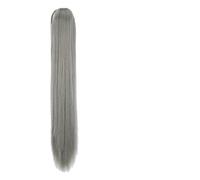 Cola de Caballo Long Ponytail Extension, 24" Straight Claw Clip Ponytail Hair Extensions Natural Looking Heat Resistant Synthetic Ponytail Hairpiece for Women Chica Postizos de Pelo (Color : 171, Si