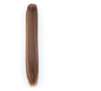 Cola de Caballo Long Ponytail Extension, 24" Straight Claw Clip Ponytail Hair Extensions Natural Looking Heat Resistant Synthetic Ponytail Hairpiece for Women Chica Postizos de Pelo (Color : 12, Siz