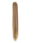 Cola de Caballo Long Ponytail Extension, 24" Straight Claw Clip Ponytail Hair Extensions Natural Looking Heat Resistant Synthetic Ponytail Hairpiece for Women Chica Postizos de Pelo (Color : 12H24,