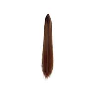 Cola de caballo Peluca sintética con clip for cola de caballo, temperamento extra largo, ultraligera y alta, cabello liso Peinado(Light Brown)