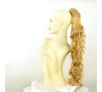 Cola de caballo postizo longo rizado 65 cm luz rubio dorado 10/lg26