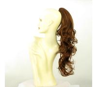 Cola de caballo postizo mujer longo rizado 65 cm cobrizo color dorado 6/30