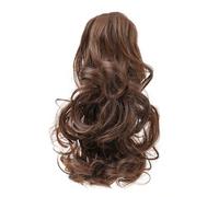 Cola De Caballo Sintética Extensiones de cola caballo cortas 25 cm con pinzas, extensiones sintéticas onduladas y rizadas(Color 9)