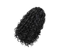 Cola de caballo sintética rizada de 14 pulgadas ajustable para mujer, cosplay y uso diario, postizo de fibra sintética