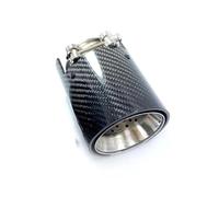 Cola de Escape 1 Pieza Para M2 Para M3 Para M4 135i 140 235i 240i 335i 340i 435i 440i Silenciador Tubo Escape Carbono Brillante Terminales Escape(IN 67 OUT 105MM)