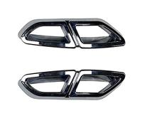 Cola de Escape 2016-2019 Para VW Para Magotan Para Passat B8 2016-2019 Alerón Para Parachoques Trasero Marco Garganta Trasera Embellecedor Cola escape Coche(Electroplated silver)