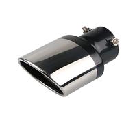 Cola de Escape,63 mm Silenciador de puntas de escape Puntas de Escape Silenciador de Acero Inoxidable Tubería de Escape del Coche Tubo de escape de garganta de cola de coche Terminales de Escape
