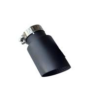 Cola de Escape Boquilla De Escape Para Coche, De Silenciador Embellecedor De Silenciador Acero Inoxidable 304, Color Negro, 1 Unidad Tubo de escape(ID 60MM-OD 114MM)