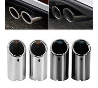Cola De Escape Coche 2 unids FIT USO PARA VOLKSWAGEN GOLF 6 GOLF 7 MK 6 MK7 2013 / Scirocco 1.4T TSI FIT Uso para Audi Fit Use para Skoda Acceso de acero inoxidable Escape Tuberías de cola de silencia