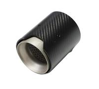 Cola De Escape Coche Boquilla de sistema escape fibra carbono modificada, punta coche, 4 Uds(Silver B)