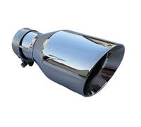 Cola de Escape Coche,Embellecedor Tubo de Escape Silenciador universal de acero inoxidable 76 mm a 101 for modificación coche, tubo escape 170 cm largo(Bend 76MM IN-101MM)